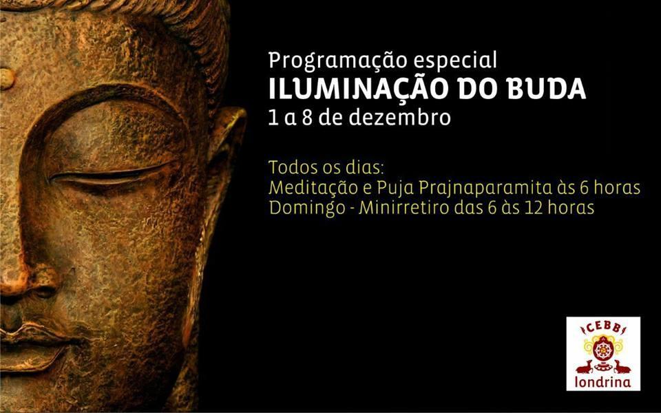 Programação especial da Iluminação do Buda  no Cebb Londrina