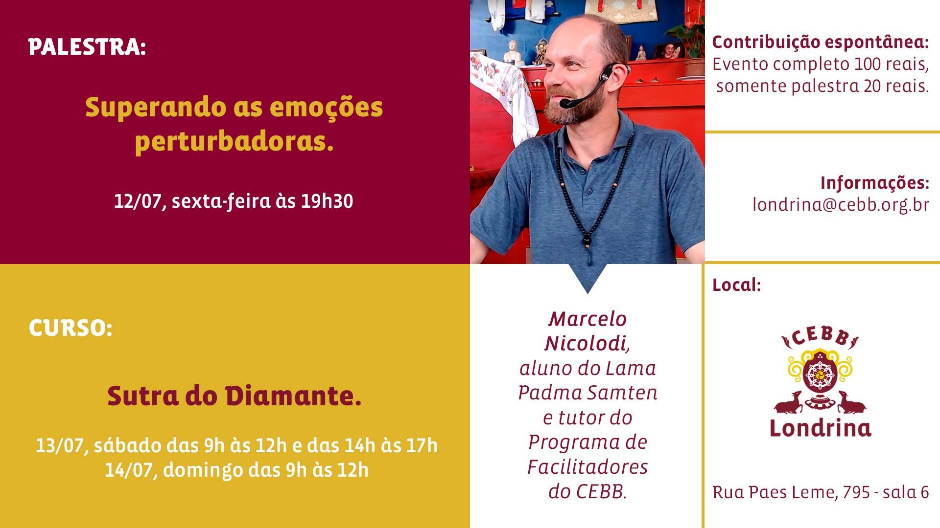 Curso no Cebb Londrina – A ação lúcida dos Budas – O Sutra do Diamante